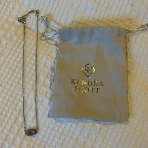 Kendra Scott Platinum Druay necklace